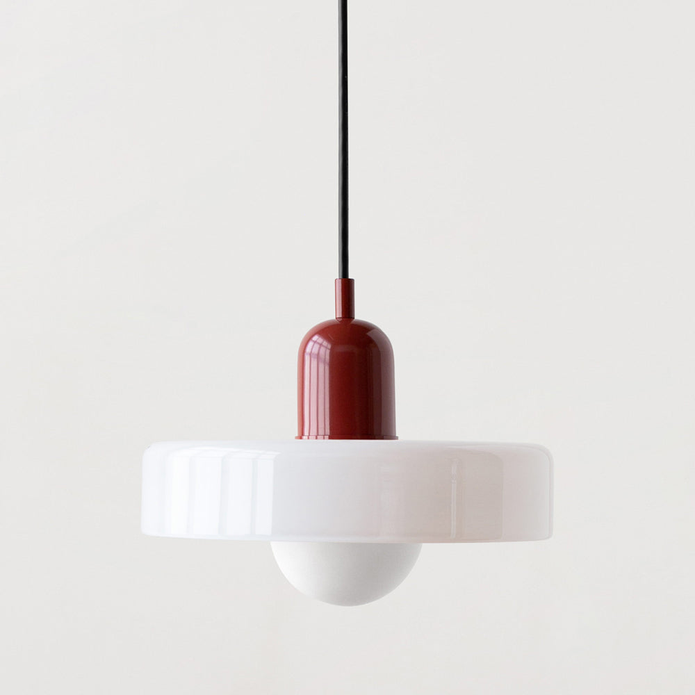 Bauhaus Pendelleuchte – Farbiges Glas Design | Moderne Deckenlampe