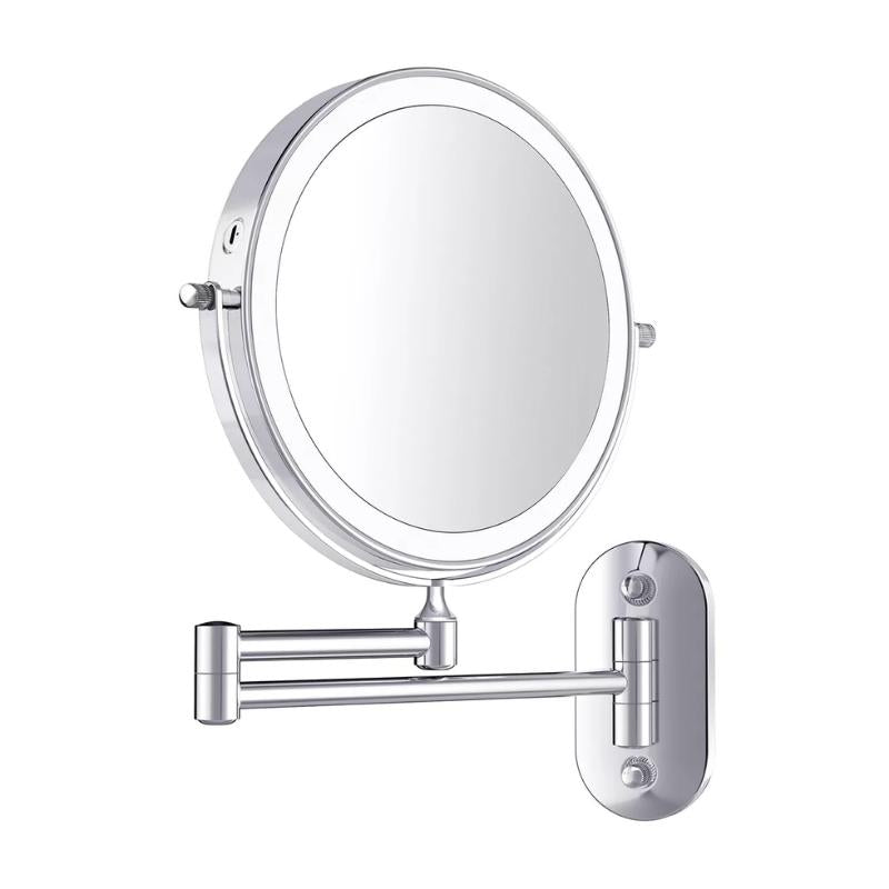 ChromGlanz Spiegel – Wiederaufladbares LED Design | Makeup & Badezimmer