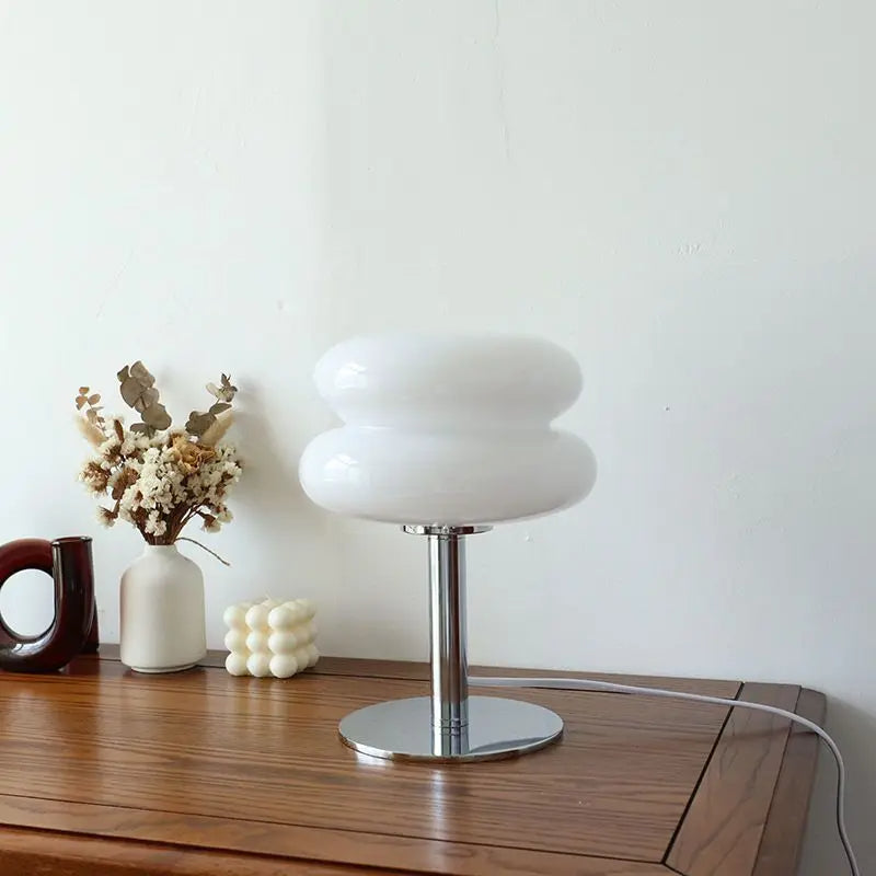 Bauhaus Tischlampe – Italienisches Retro Design | Moderne Glas Leuchte