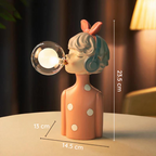 Figuren Tischlampe – Künstlerisches Mädchendesign | Dekorative Innenbeleuchtung
