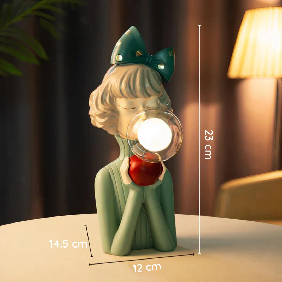 Figuren Tischlampe – Künstlerisches Mädchendesign | Dekorative Innenbeleuchtung