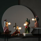 Figuren Tischlampe – Künstlerisches Mädchendesign | Dekorative Innenbeleuchtung