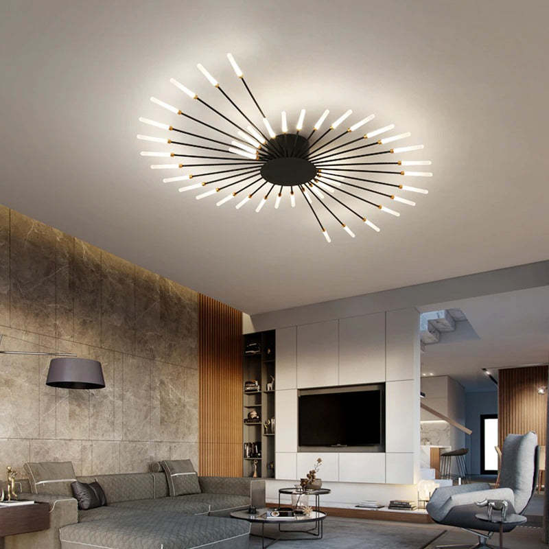 LED Feuerwerk Pendelleuchte – Kreatives Strahlen-Design | Elegante Innenräume