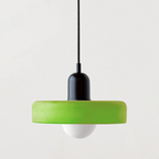 Bauhaus Pendelleuchte – Farbiges Glas Design | Moderne Deckenlampe