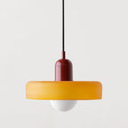 Bauhaus Pendelleuchte – Farbiges Glas Design | Moderne Deckenlampe