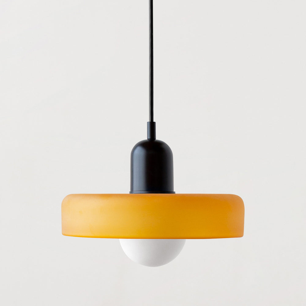 Bauhaus Pendelleuchte – Farbiges Glas Design | Moderne Deckenlampe