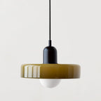 Bauhaus Pendelleuchte – Farbiges Glas Design | Moderne Deckenlampe