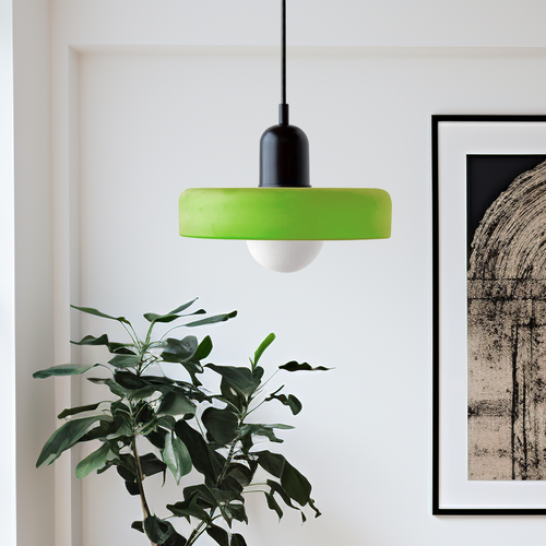 Bauhaus Pendelleuchte – Farbiges Glas Design | Moderne Deckenlampe