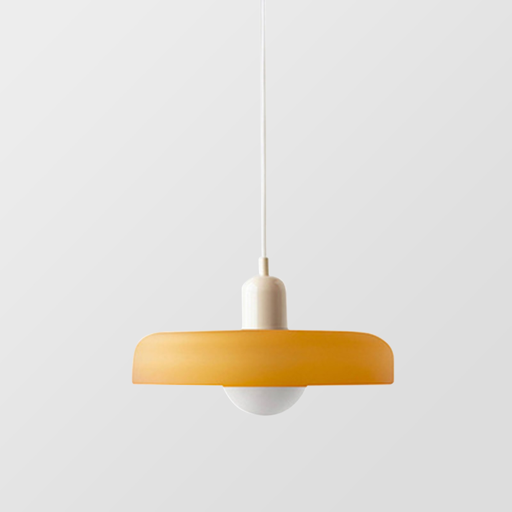 Bauhaus Pendelleuchte – Farbiges Glas Design | Moderne Deckenlampe