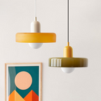 Bauhaus Pendelleuchte – Farbiges Glas Design | Moderne Deckenlampe