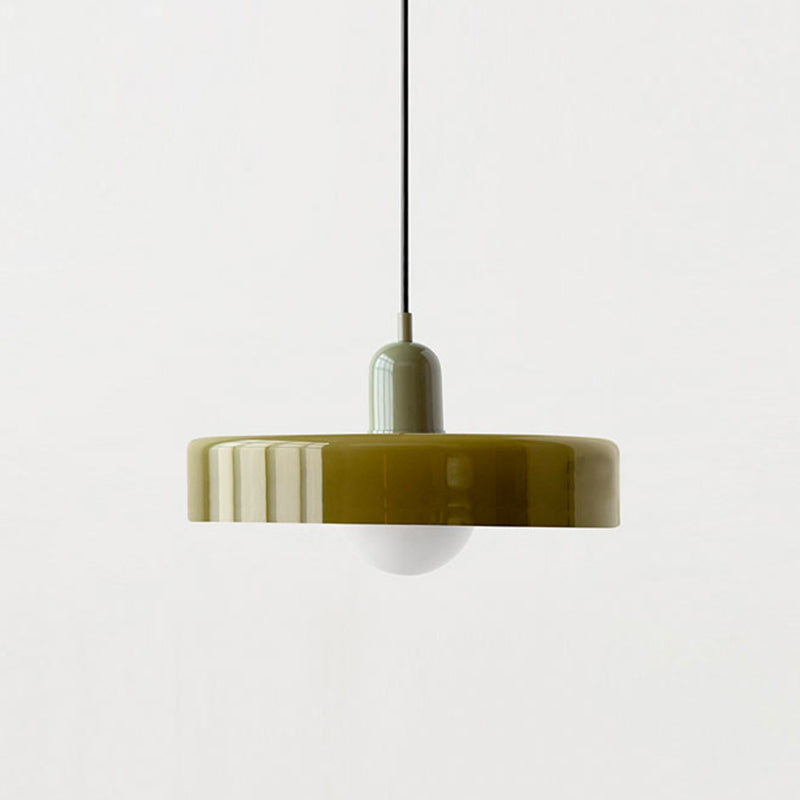 Bauhaus Pendelleuchte – Farbiges Glas Design | Moderne Deckenlampe