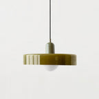 Bauhaus Pendelleuchte – Farbiges Glas Design | Moderne Deckenlampe