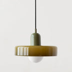Bauhaus Pendelleuchte – Farbiges Glas Design | Moderne Deckenlampe