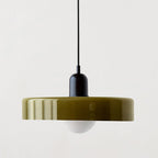 Bauhaus Pendelleuchte – Farbiges Glas Design | Moderne Deckenlampe