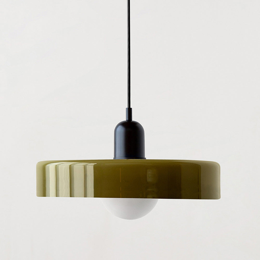 Bauhaus Pendelleuchte – Farbiges Glas Design | Moderne Deckenlampe
