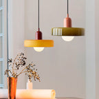 Bauhaus Pendelleuchte – Farbiges Glas Design | Moderne Deckenlampe