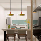 Bauhaus Pendelleuchte – Farbiges Glas Design | Moderne Deckenlampe