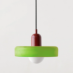 Bauhaus Pendelleuchte – Farbiges Glas Design | Moderne Deckenlampe