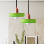 Bauhaus Pendelleuchte – Farbiges Glas Design | Moderne Deckenlampe
