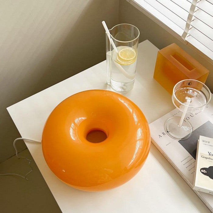 Bauhaus Donut Wandleuchte und Tischleuchte – Dimmbar LED Wandlampe aus Glas und Metall, Vielseitige Wandbeleuchtung für Gemütliche Atmosphäre 3