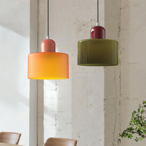 Bauhaus Inspirierte Pendelleuchte aus Glas für Esszimmer und Wohnräume – Elegante Hängeleuchte 1
