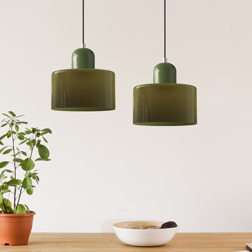 Bauhaus Inspirierte Pendelleuchte aus Glas für Esszimmer und Wohnräume – Elegante Hängeleuchte 2