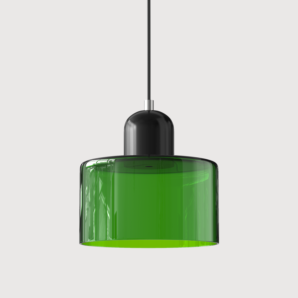 Bauhaus Inspirierte Pendelleuchte aus Glas für Esszimmer und Wohnräume – Elegante Hängeleuchte 40