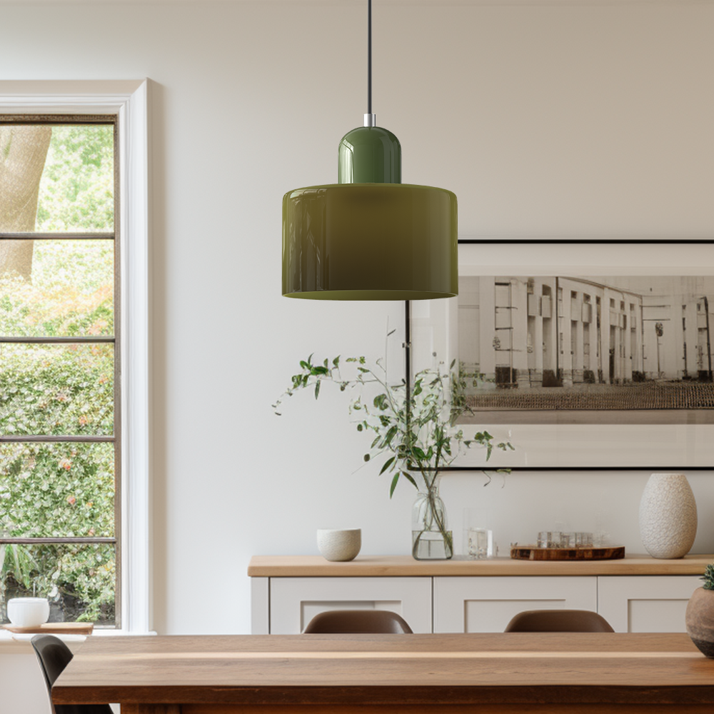 Bauhaus Inspirierte Pendelleuchte aus Glas für Esszimmer und Wohnräume – Elegante Hängeleuchte 5