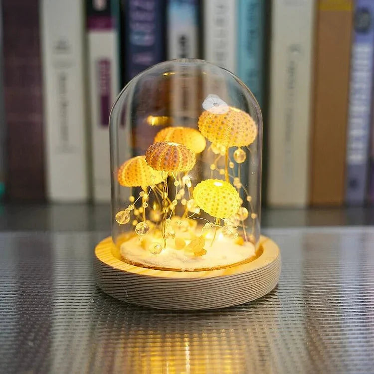 DIY Seeigel Nachtlicht für Kinder – Kreatives Bastelprojekt für individuelles Nachtlicht in Vintage-Stil, stimmungsvolles Atmosphärenlicht 1