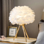 Dimmbare Tischleuchte mit Luxusfedern – Elegante Tischlampe für Schreibtisch und Wohnraum, Modernes Design und Dimmfunktion 1