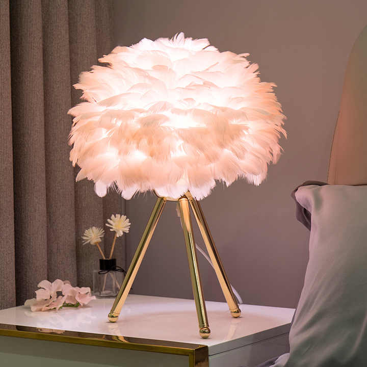 Dimmbare Tischleuchte mit Luxusfedern – Elegante Tischlampe für Schreibtisch und Wohnraum, Modernes Design und Dimmfunktion 2