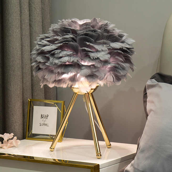 Dimmbare Tischleuchte mit Luxusfedern – Elegante Tischlampe für Schreibtisch und Wohnraum, Modernes Design und Dimmfunktion 7