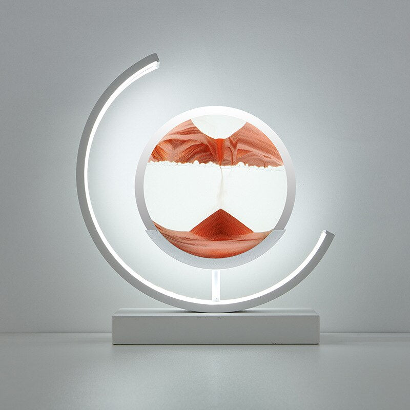Dynamische LED Tischlampe Mit Treibsand Design – Entspannende Tischleuchte Für Zuhause 10