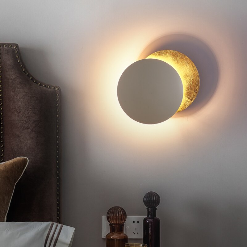 Sonnenfinsternis Wandleuchte – LED Wandlampe im Eclipse Design | Moderne Innenbeleuchtung