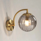 Elegante LED-Wandleuchte im Glaskandelaber-Design – Dimmbar, 30x14cm, Metall/Glas für Wohnzimmer und Schlafzimmer 0