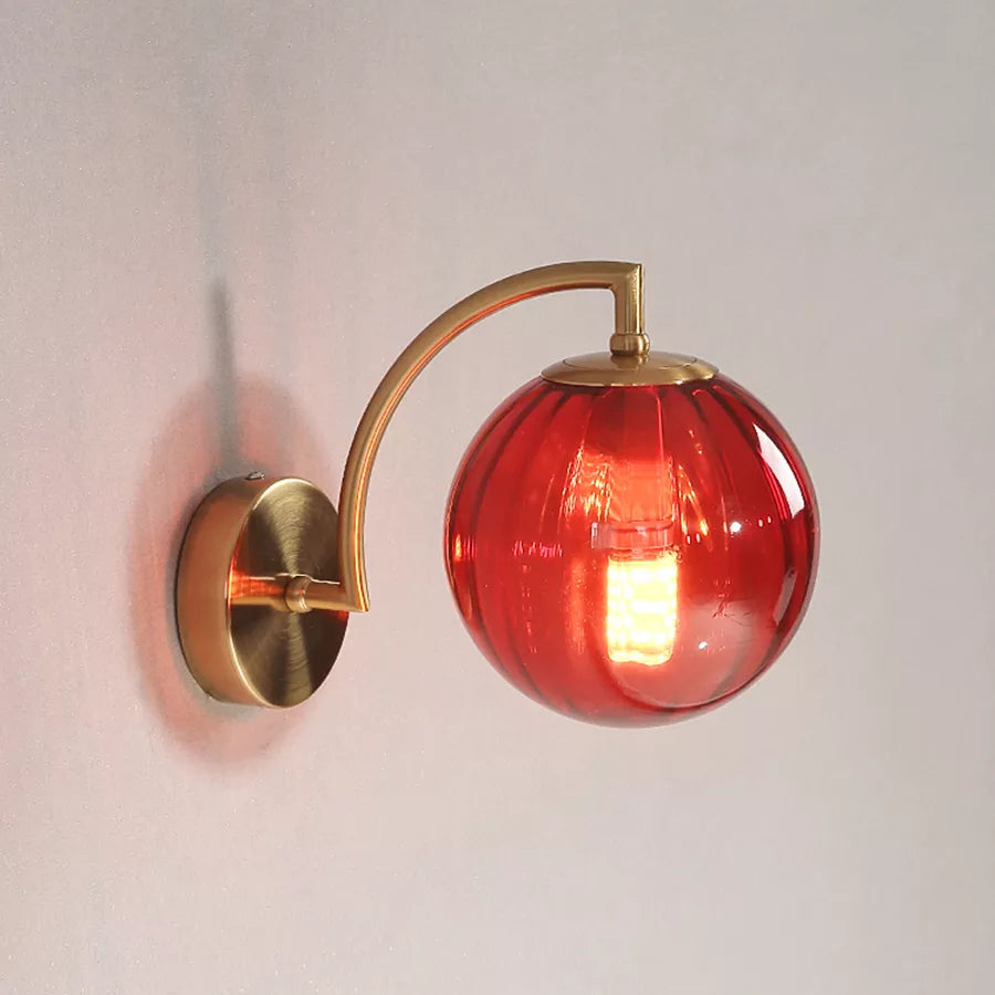 Elegante LED-Wandleuchte im Glaskandelaber-Design – Dimmbar, 30x14cm, Metall/Glas für Wohnzimmer und Schlafzimmer 4