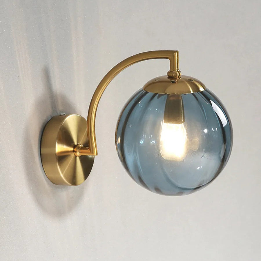 Elegante LED-Wandleuchte im Glaskandelaber-Design – Dimmbar, 30x14cm, Metall/Glas für Wohnzimmer und Schlafzimmer 6