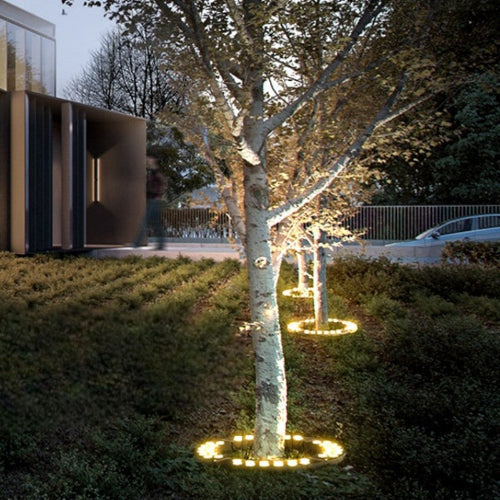 Elegante LED Außenstrahler für Bäume – Warmweißes Licht, Aluminium und Glas, Ideal für Garten und Terrasse, Verschiedene Größen verfügbar 2