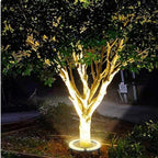 Elegante LED Außenstrahler für Bäume – Warmweißes Licht, Aluminium und Glas, Ideal für Garten und Terrasse, Verschiedene Größen verfügbar 4