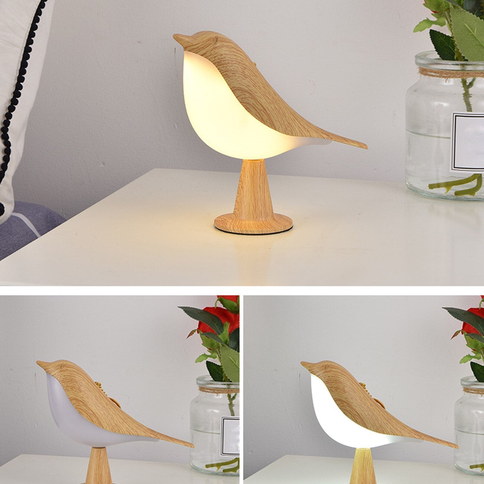 Elegante Vogellampe mit Modernem Design – Energieeffiziente LED Tischlampe für Wohnzimmer und Schlafzimmer 3