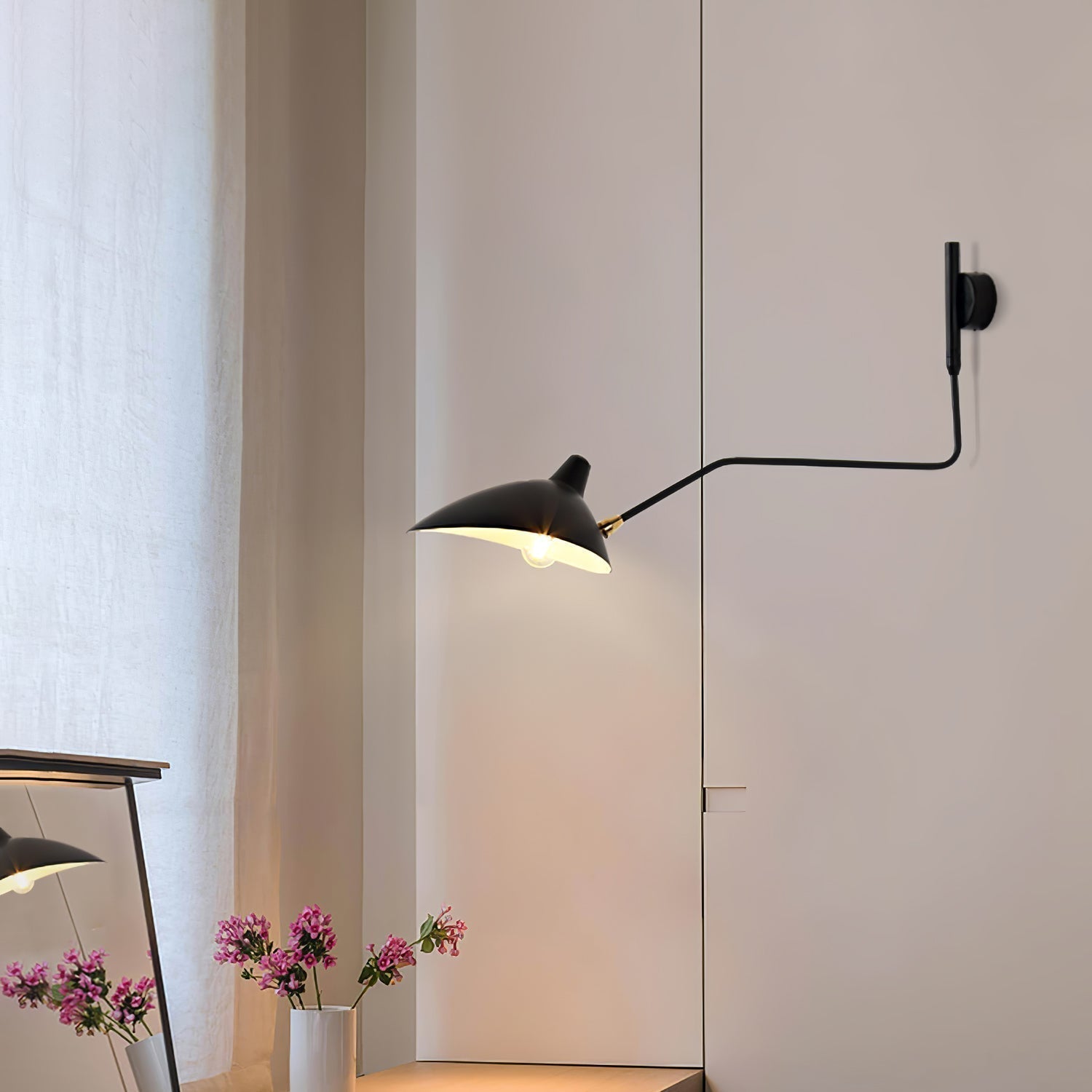 Elegante Wandleuchte mit Flexibler Armverstellung – Metall, IP20, LED/Edison, 60-140 cm, Modisches Design für Innenräume 4
