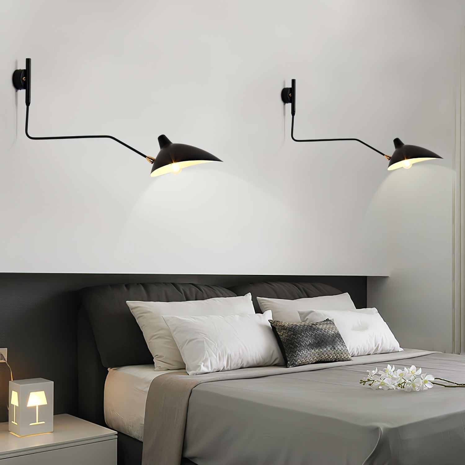 Elegante Wandleuchte mit Flexibler Armverstellung – Metall, IP20, LED/Edison, 60-140 cm, Modisches Design für Innenräume 5