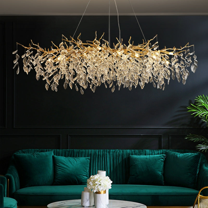 Eleganter Kristallkronleuchter im Französischen Stil – Verstellbare Kette, Hochwertiges Aluminium und Kristall, Ideal für Esszimmer und Wohnzimmer 1