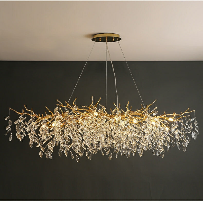 Eleganter Kristallkronleuchter im Französischen Stil – Verstellbare Kette, Hochwertiges Aluminium und Kristall, Ideal für Esszimmer und Wohnzimmer 10