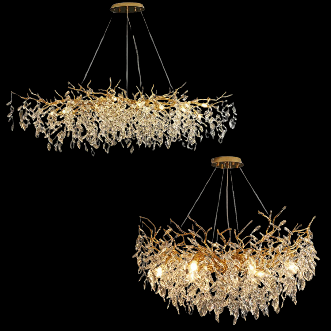 Eleganter Kristallkronleuchter im Französischen Stil – Verstellbare Kette, Hochwertiges Aluminium und Kristall, Ideal für Esszimmer und Wohnzimmer 2