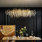 Eleganter Kristallkronleuchter im Französischen Stil – Verstellbare Kette, Hochwertiges Aluminium und Kristall, Ideal für Esszimmer und Wohnzimmer 7