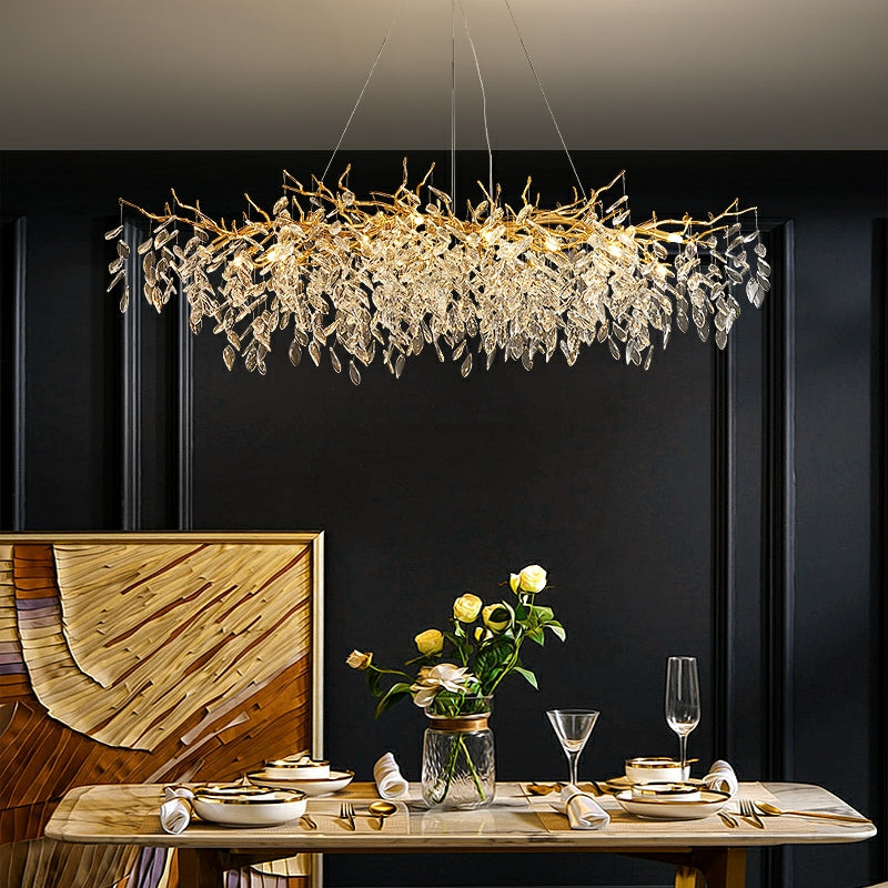 Eleganter Kristallkronleuchter im Französischen Stil – Verstellbare Kette, Hochwertiges Aluminium und Kristall, Ideal für Esszimmer und Wohnzimmer 7