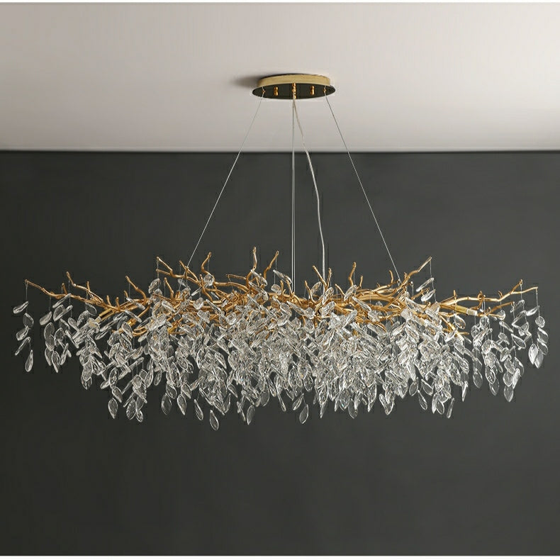 Eleganter Kristallkronleuchter im Französischen Stil – Verstellbare Kette, Hochwertiges Aluminium und Kristall, Ideal für Esszimmer und Wohnzimmer 9