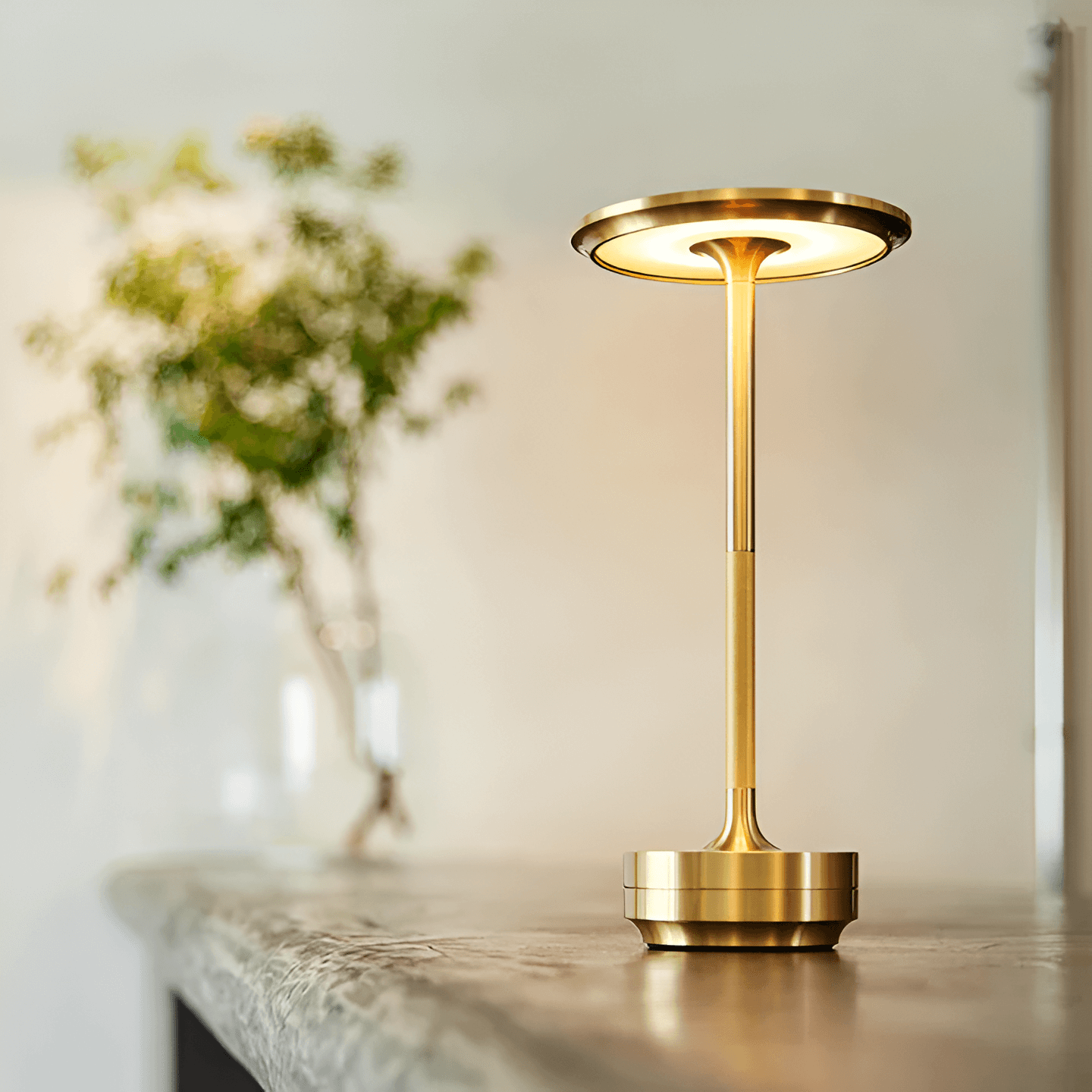 Kabellose LED Tischlampe – Elegante Tischleuchte für Innen- und Außenbereich, wiederaufladbar, 30 Stunden Akkulaufzeit, Smart-Touch-Steuerung 1