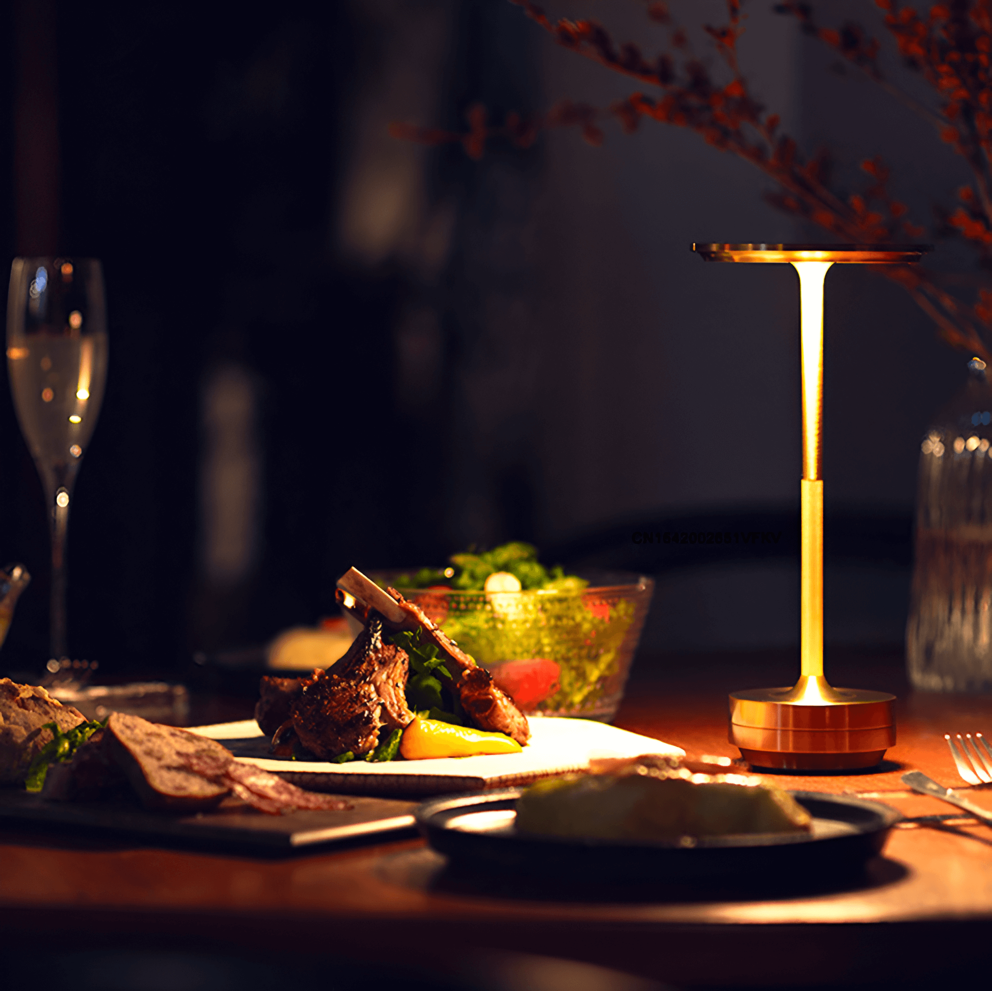 Kabellose LED Tischlampe – Elegante Tischleuchte für Innen- und Außenbereich, wiederaufladbar, 30 Stunden Akkulaufzeit, Smart-Touch-Steuerung 2